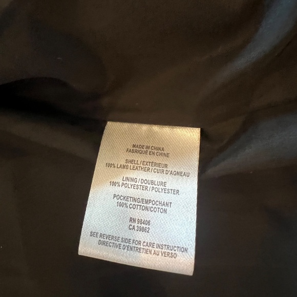 Theory Brown Lambskin Leather Motorcycle Jacket - Picture 6 of 7